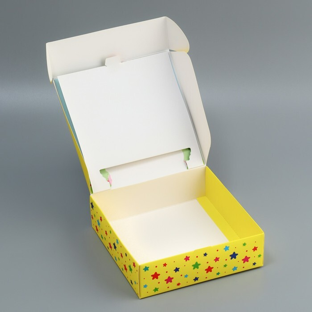 Коробка складная «Тебе», 16.5 × 16,5 × 5 см