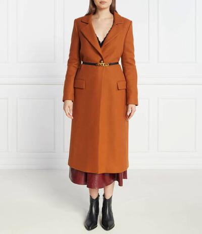 Хлопковое пальто TWINSET - янтарный(232TP2401)