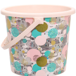 Ведро пластиковое Круглая геометрия тиснение 5л