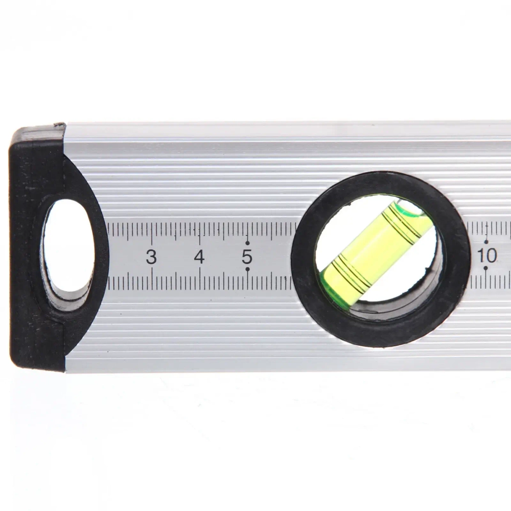 Уровень строительный алюминиевый Lamboss, 3 глазка, 60см