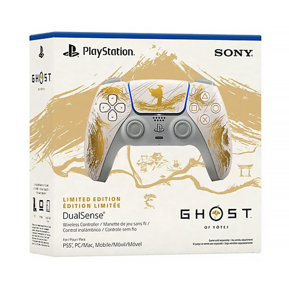 Беспроводной геймпад DualSense Ghost of Yotei Gold Limited Edition (Призрак Йотея) для PlayStation 5