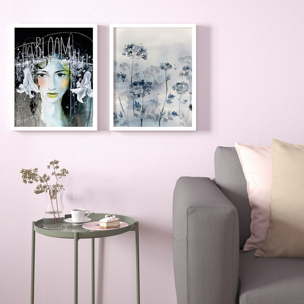 IKEA BILD  (ИКЕА БИЛД)  -  Плакат, Полночный цветок, 40x50 см