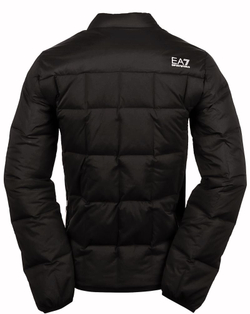 Мужская теннисная куртка EA7 Man Woven Down - черный