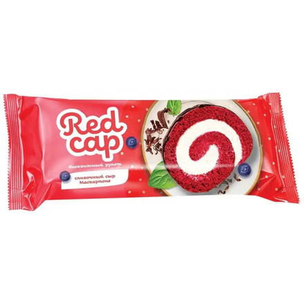 Рулет бисквитный Сливочный сыр Маскарпоне RedCaup 200 гр
