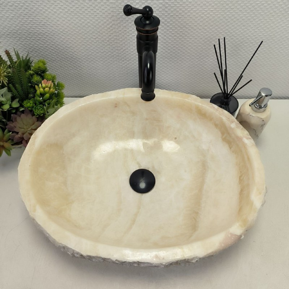 Раковина из оникса Erozy White EO-62310 53*42*15 0104