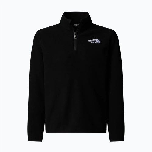 Детская флисовая кофта The North Face Teen Glacier 1/4 Zip чёрная