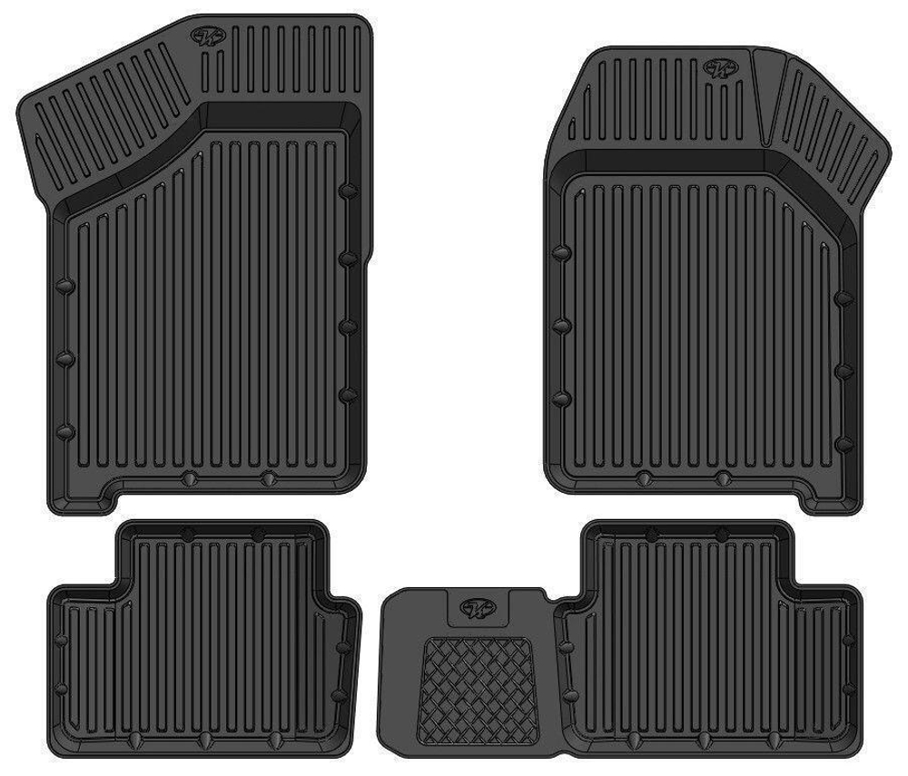 Коврики резиновые ВАЗ 2108/2114-15 Samara 3D Standart комплект 4 шт. STRK