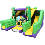 Коммерческий надувной батут "Двойная горочка"