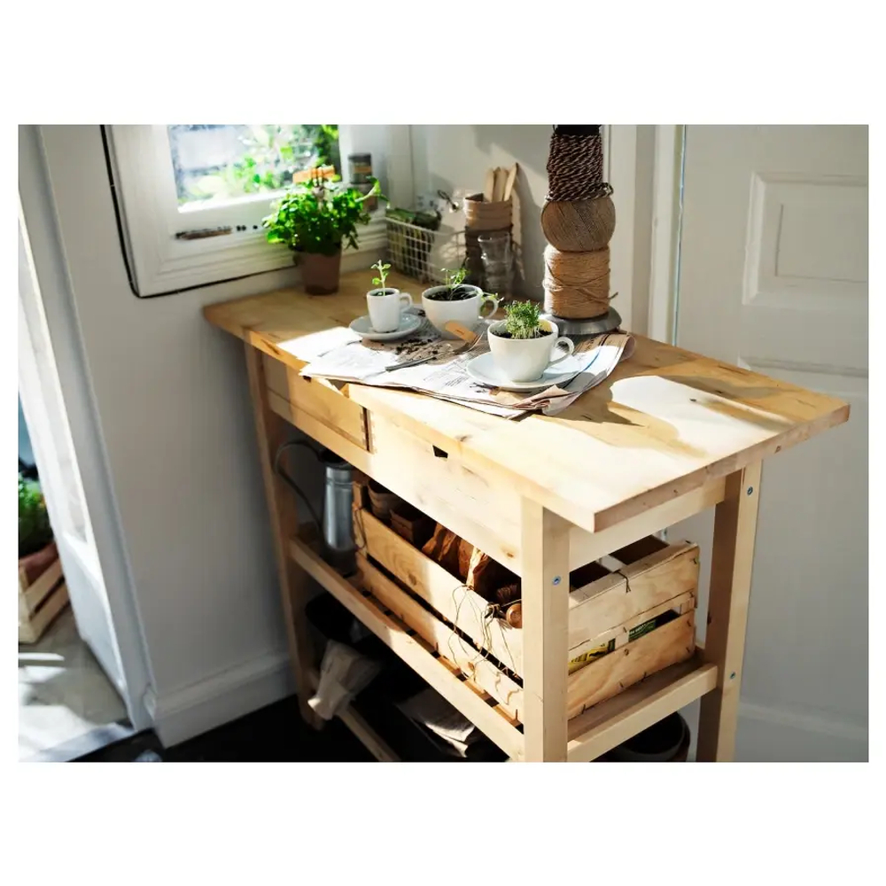 Тележка - IKEA FÖRHÖJA/FORHOJA, береза, 100х43х90 см, ФОРХОЙА ИКЕА
