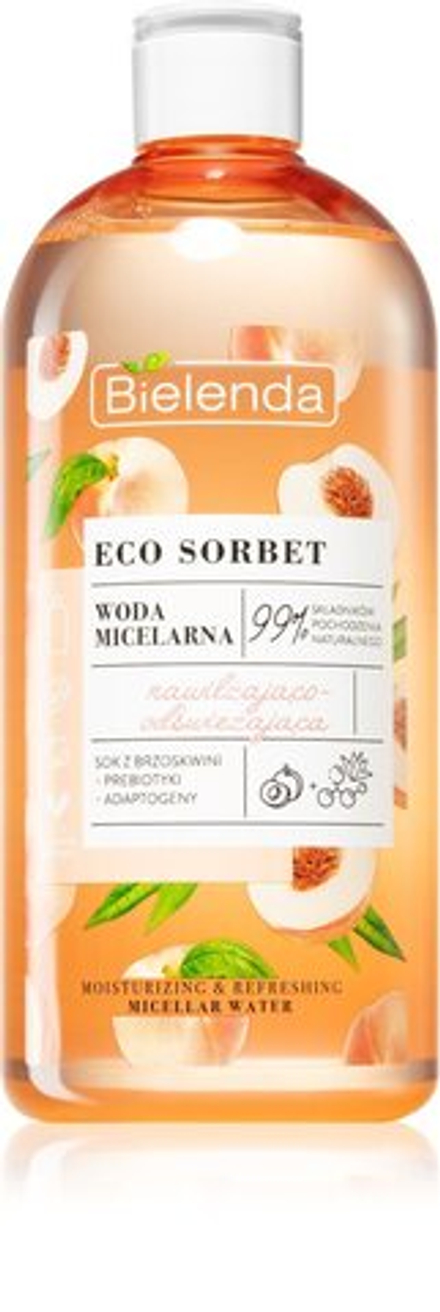 Bielenda Eco Sorbet Peach - увлажняющая мицеллярная вода /   500  ml  / GTIN 5902169045357