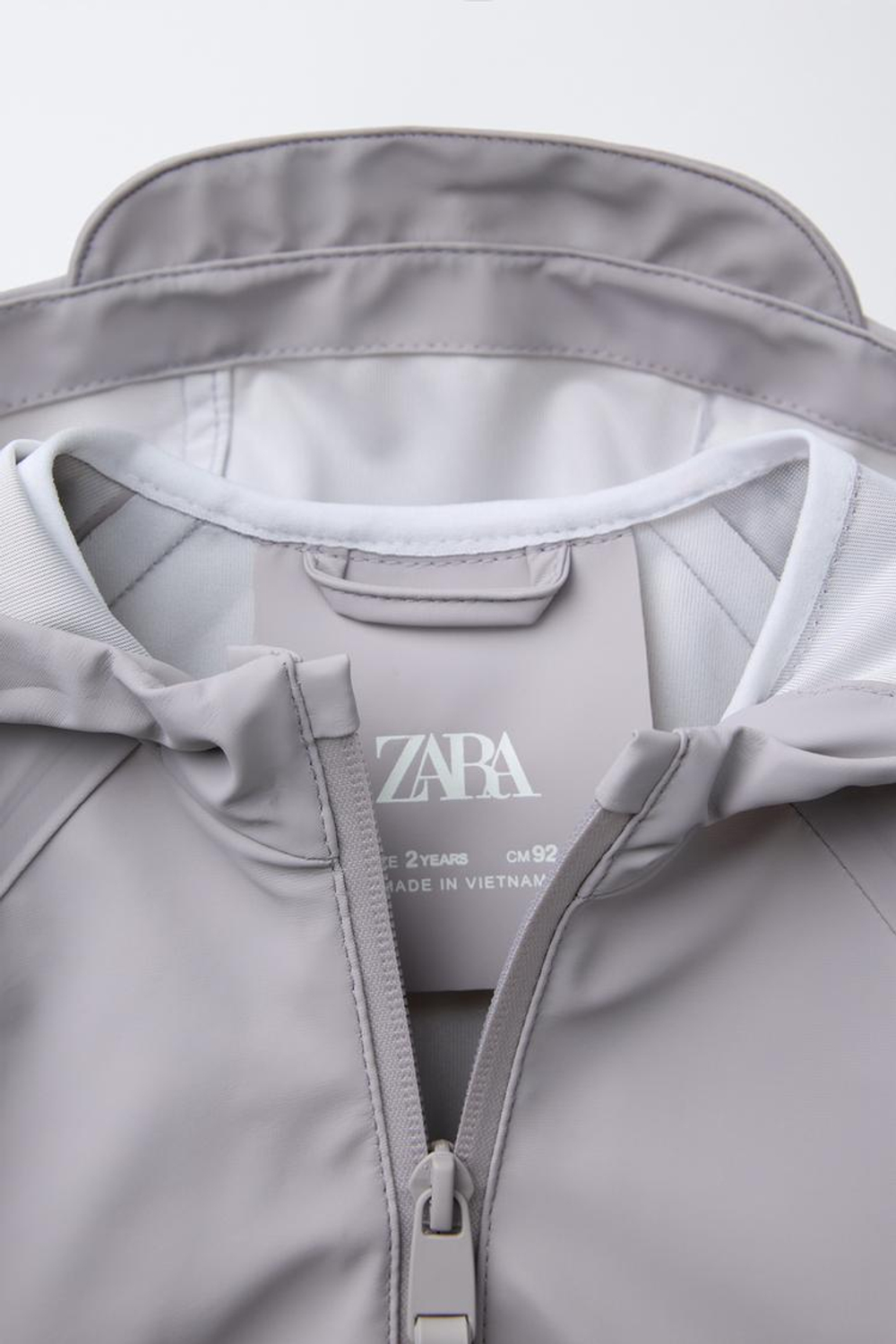 ZARA ЛЕГКИЙ ДОЖДЕВИК WATER REPELLENT, СЕРОВАТЫЙ