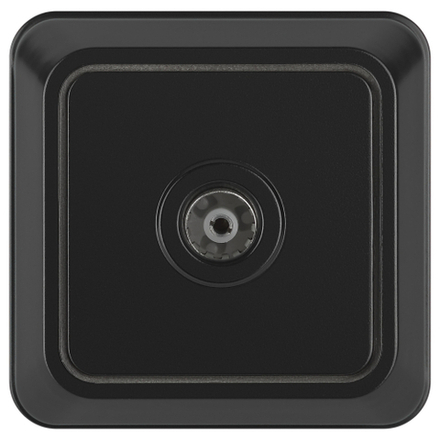 Розетка Intro Quadro 2-301-05 TV одиночная IP20 ОУ антрацит