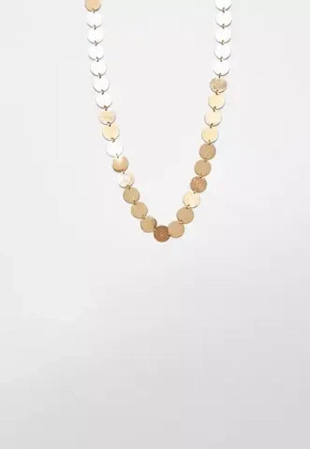 STRADIVARIUS Удлиненное ожерелье из монет, золотой