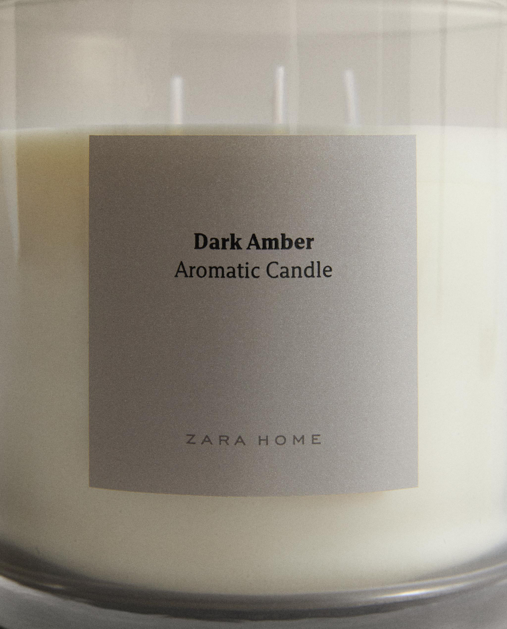 Zara Home Свеча ароматическая Dark Amber 620 г, растительный воск, аромат восточный древесный, Коричневый