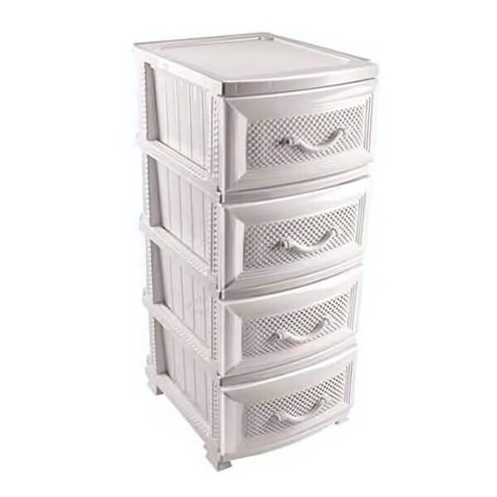 Комод "Дельфин" 4 секции, белый РП-411