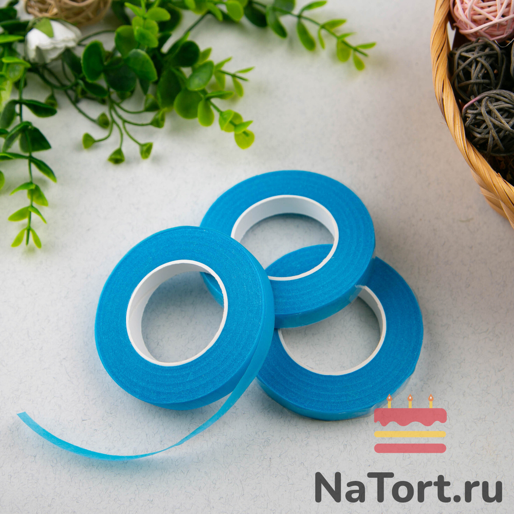 Тейп-лента голубая, 12мм