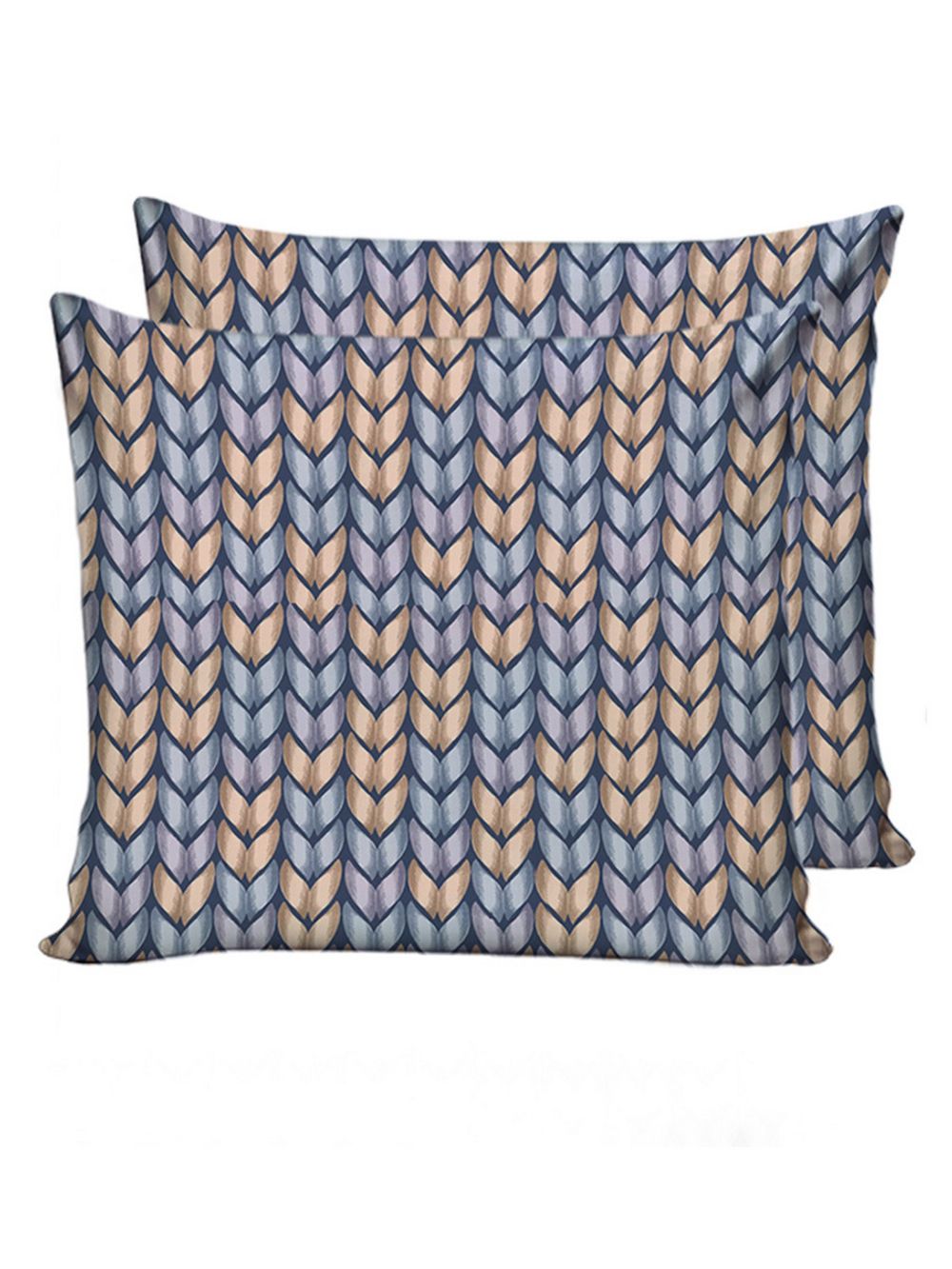 Наволочка комплект 2шт Сказка "Крупное вязание" 70х70 см, перкаль