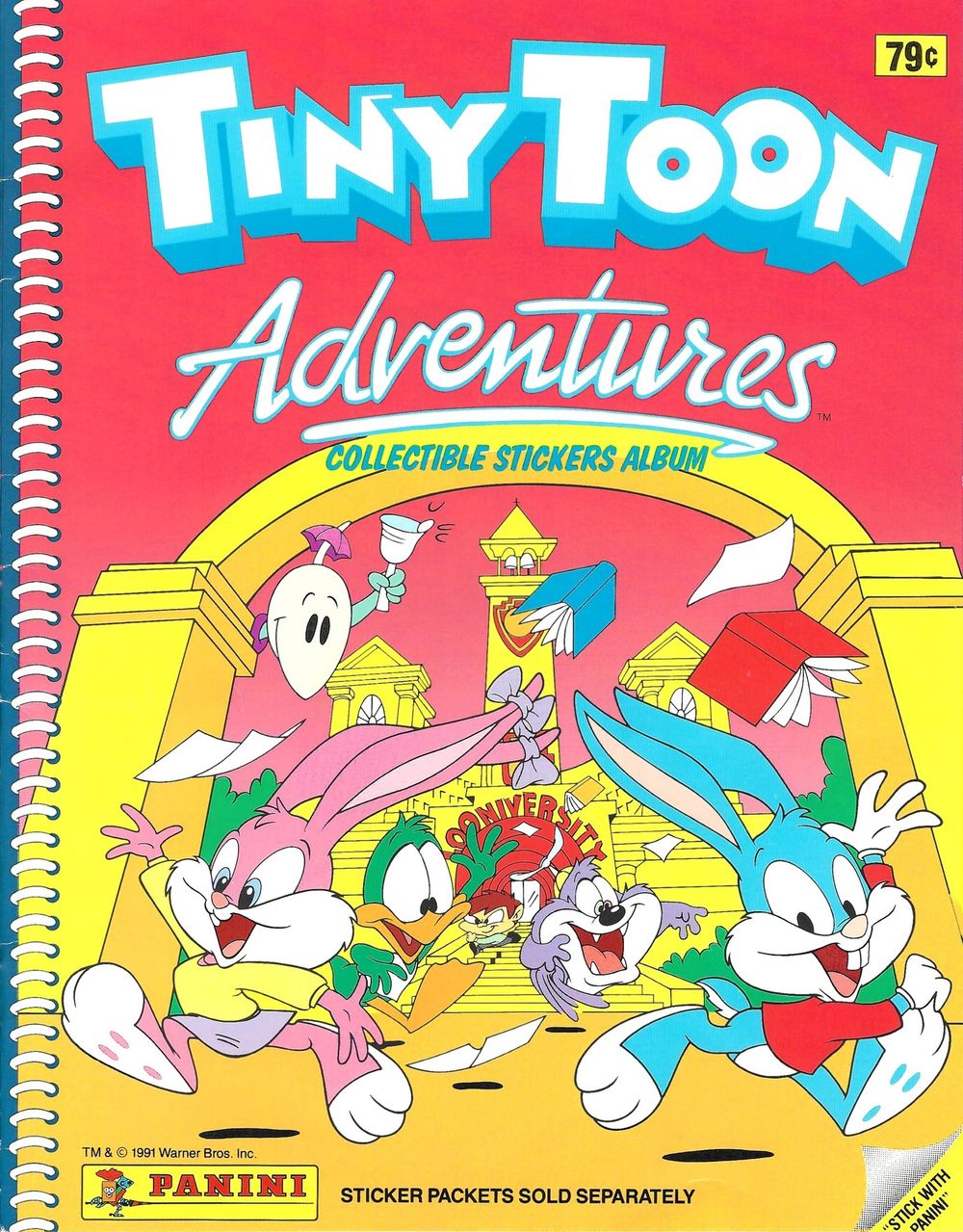 Tiny Toon Adventures (1991) - Альбом с полной коллекцией наклеек