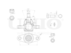 Опора шаровая передняя нижняя UNIO SSP-20056