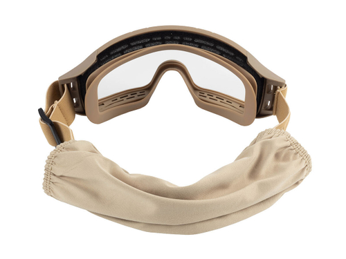 Маска стрелковая ShotTime Puma, защитная, хаки, линза прозрачная