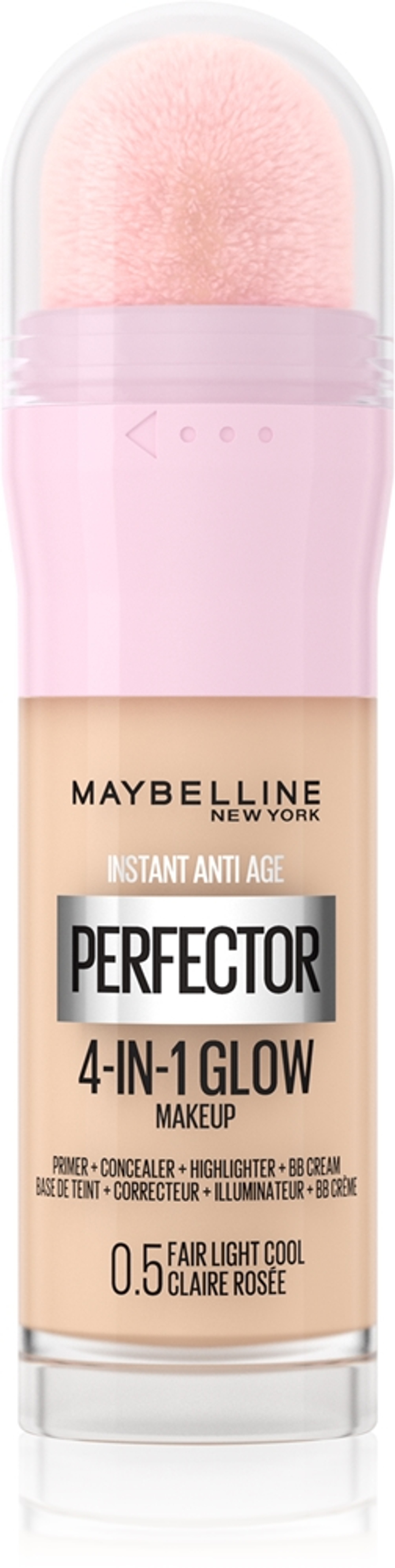 MAYBELLINE NEW YORK Instant Perfector 4-in-1 - Светящаяся тональная основа для естественного облика оттенок 0.5 Fair Light Cool, 20 ml