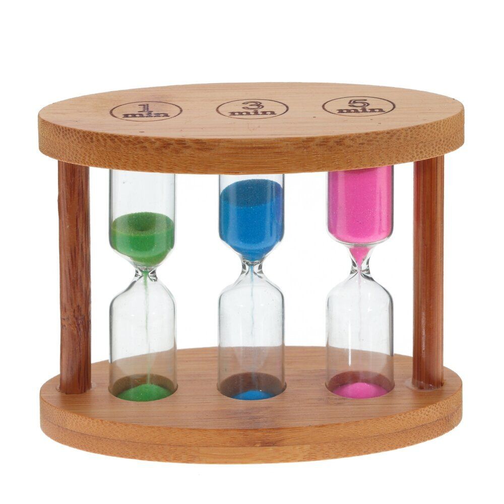 GAEM Часы песочные (1/3/5 мин.), L11 W5 H9 см, 3в.