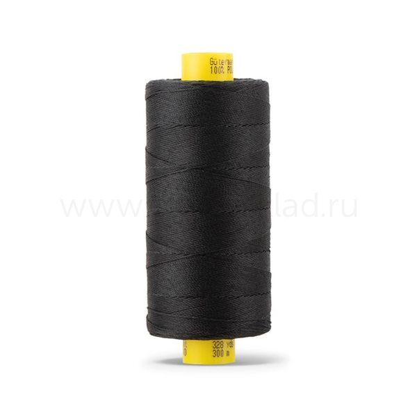 Нитка Gutermann Mara 30 (300 метров), 1 кат., для отстрочки | _000 черный