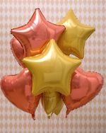 Шар (19"/48 см) Сердце, Коралловый