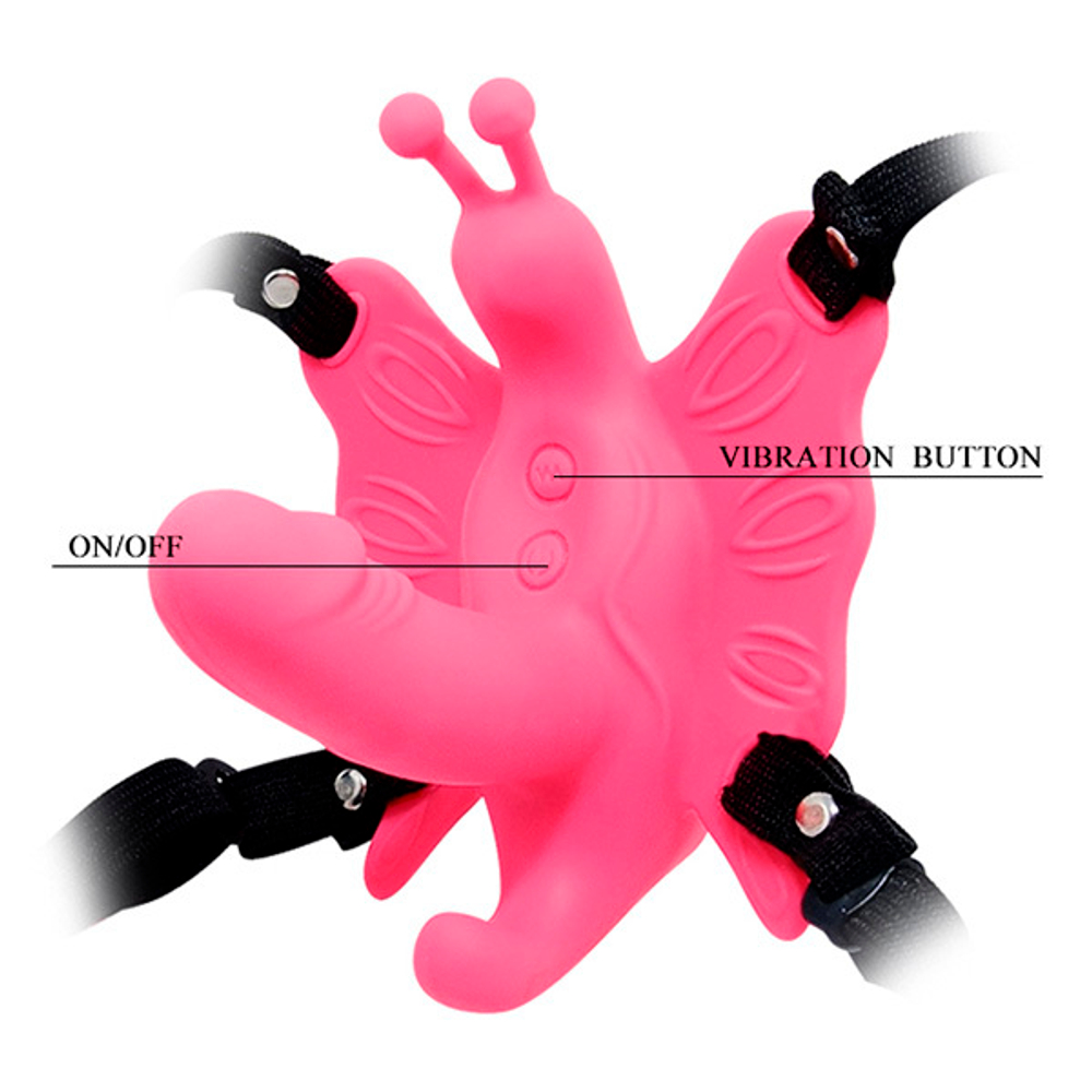 Силиконовая бабочка для стимуляции клитора и сосков Baile Mini Love Egg BI-014143