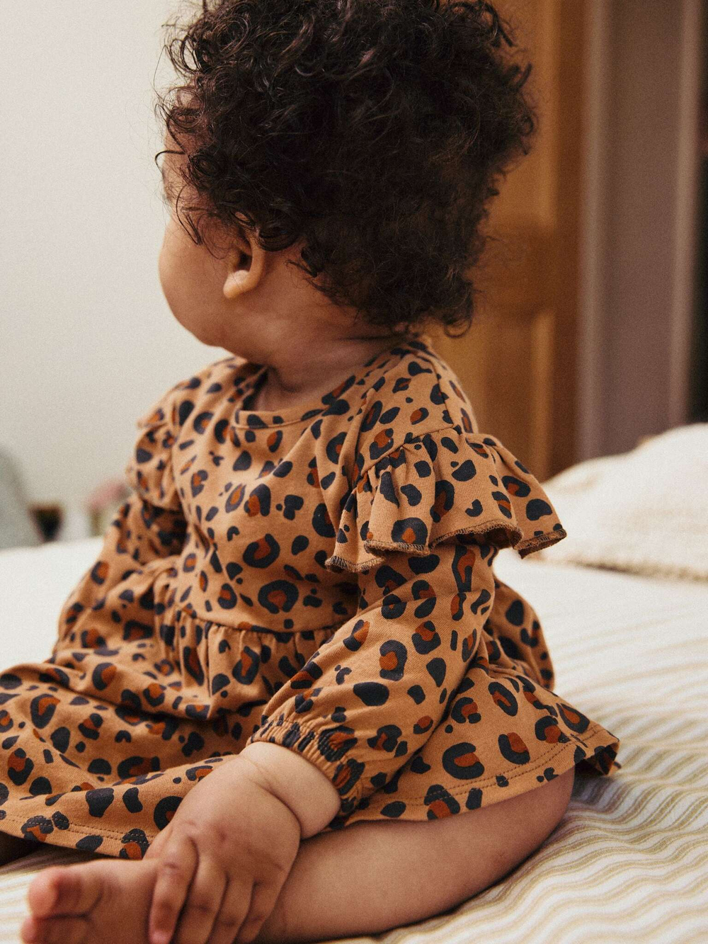 Платье для девочки Next B30-755, 2 шт, Коричневый, Бежевый