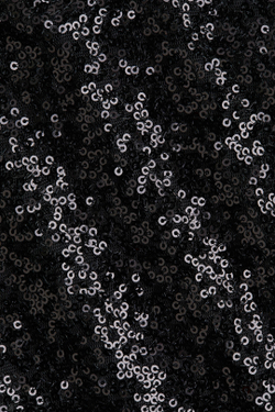 H&M Топ с баской и пайетками, черный