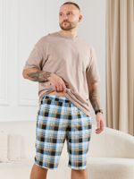 Шорты мужские Тор-2 Виотекс КЛЕТКА БИРЮЗА
