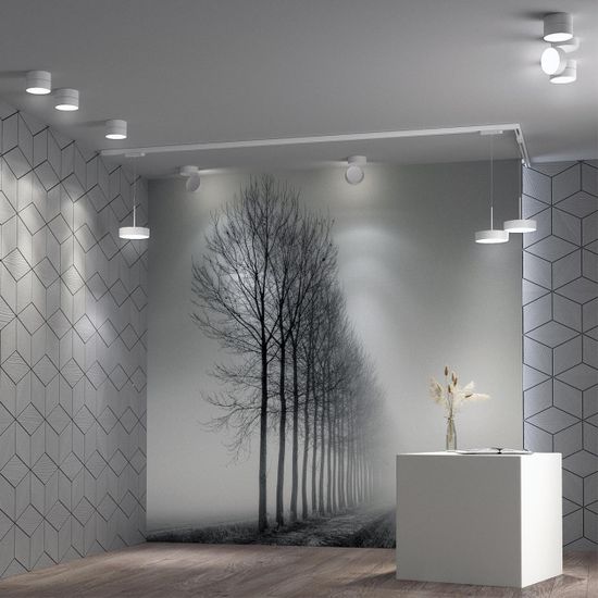 358767 PORT NT21 214 белый Светильник трековый однофазный трехжильный, провод 1.2м IP20 LED 30W 4000K 2600Лм 100-265V PROMETA