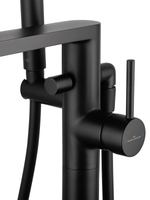 Смеситель для ванны напольного монтажа WONZON & WOGHAND STICK, Черный матовый (WW-88649901-MB)