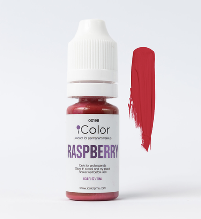 raspberry 10 ml  icolor пигмент для перманентного макияжа губ