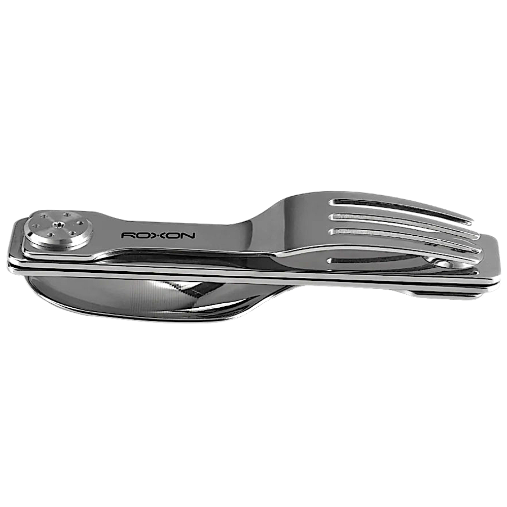 Столовые приборы Roxon C2 складной (ложка, вилка) 3Cr13, 2Cr13