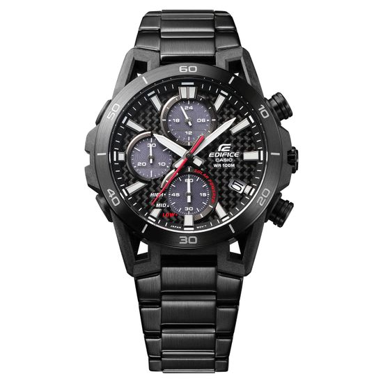 Мужские часы японского бренда Casio модель Edifice EQS-960D-1A в черном цвете