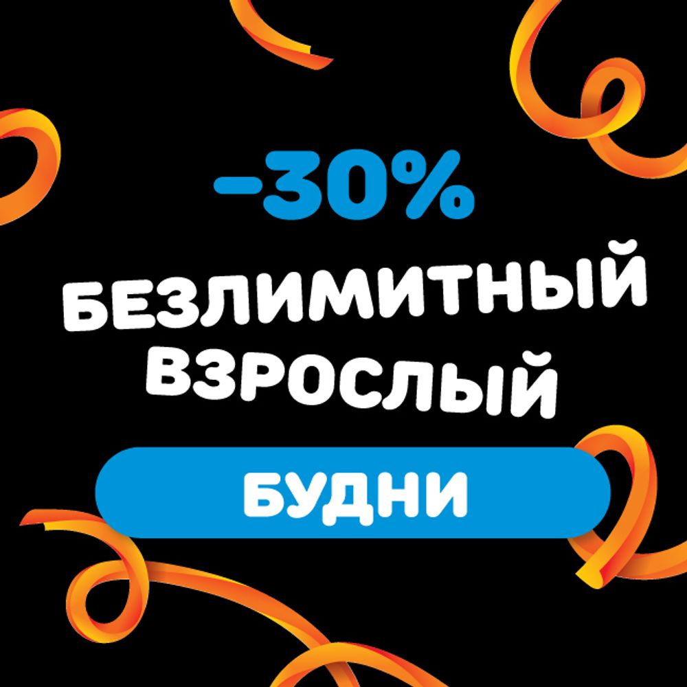 Взрослый билет на тариф &quot;Безлимитный&quot; (будние дни)