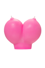 Розовая свеча «Сиськи» - 150 гр. (Цвет: розовый)