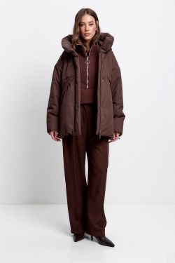 Куртка зимняя на утеплителе Isosoft в цвете шоколад