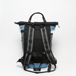 Рюкзак Rolltop Grubo 500 синий индиго/серый мышиный