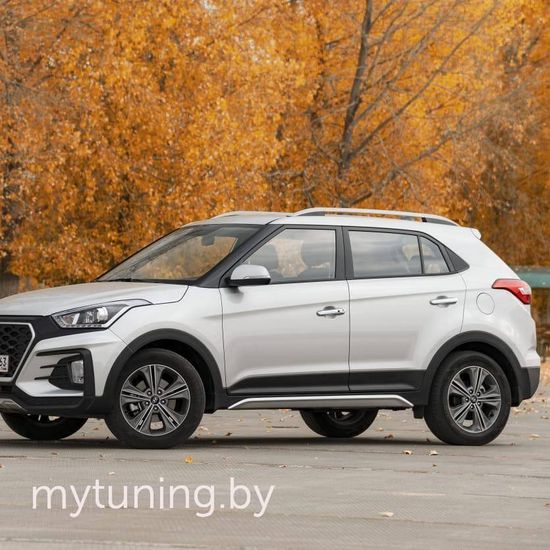 Накладки на пороги для Hyundai Creta
