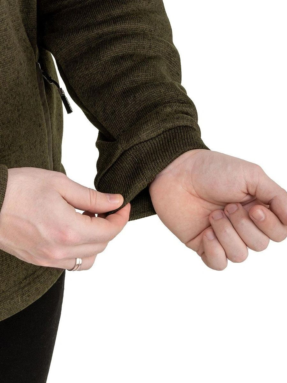 Толстовка флисовая Nisus Luxor, хаки, XL