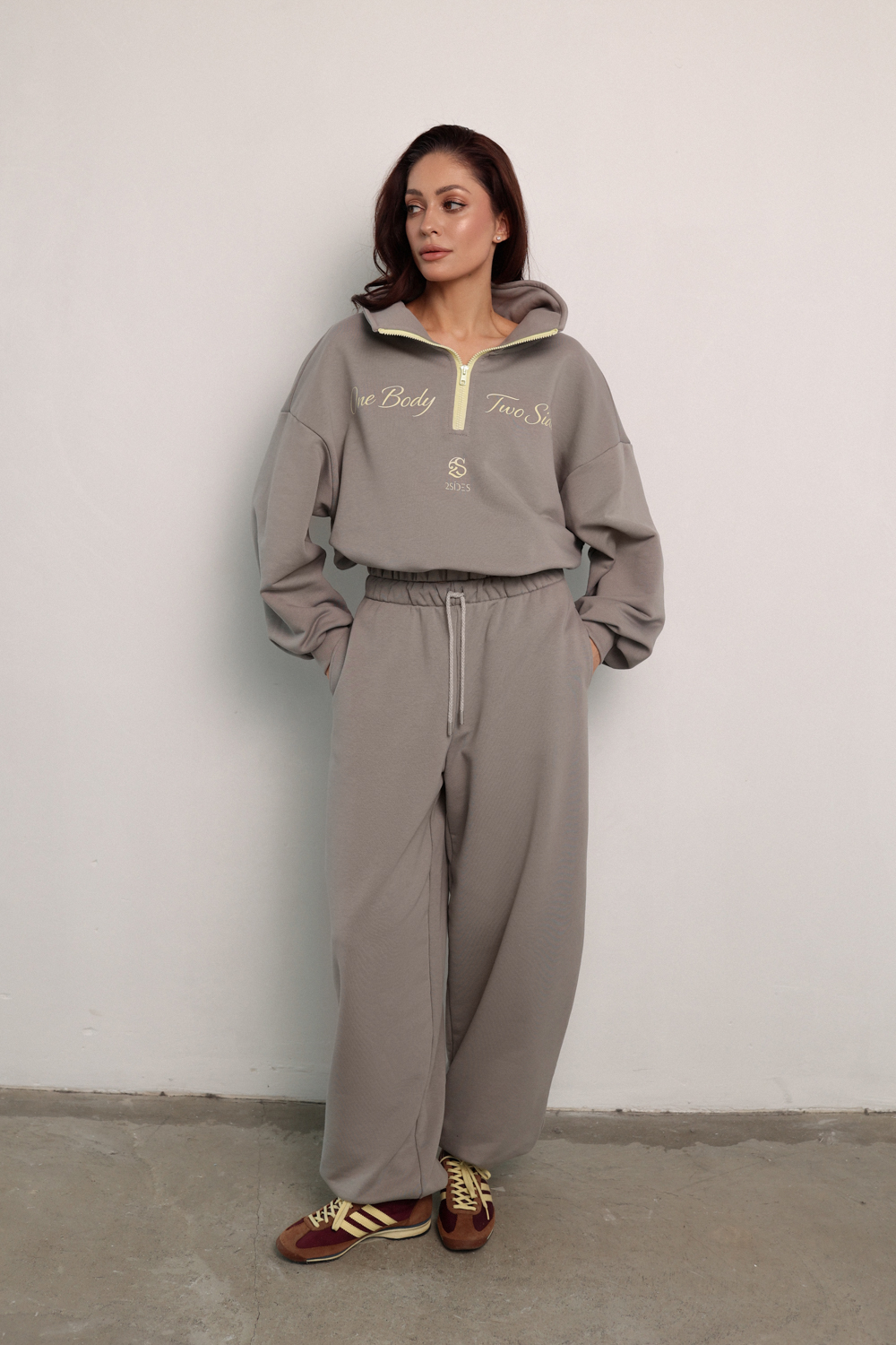 Брюки спорт серые