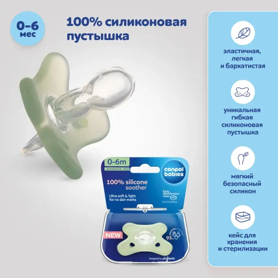 Пустышка Canpol Babies силикон 1 шт.