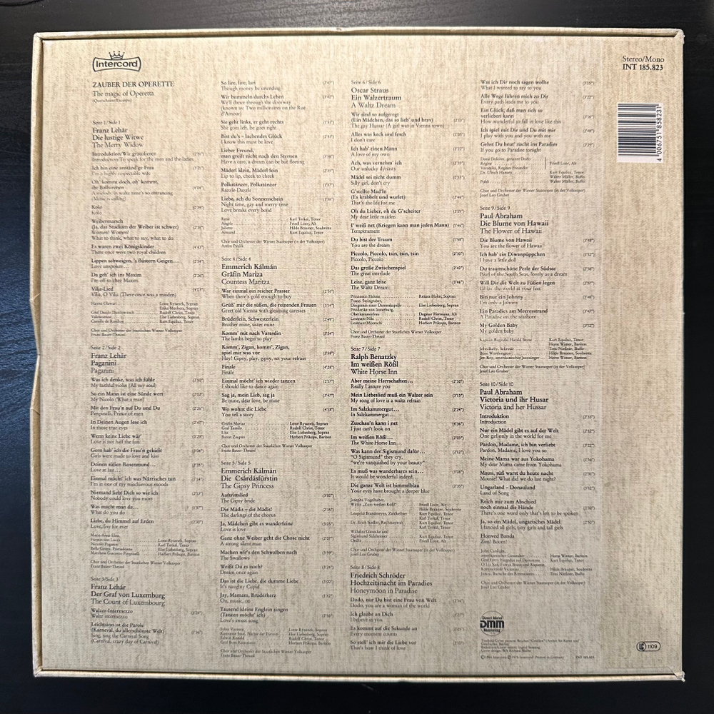 Сборник Магия оперетты 5LP (Германия 1984г.)