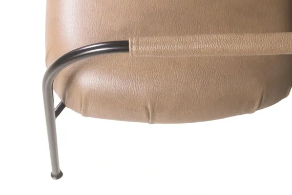 Лаунж-кресло Ego, бежевая экокожа