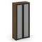 Corner Шкаф высокий широкий COR.ST-1.10R Орех Лоренцо/Графит/Сатин/Черная Рама 900*450*2000