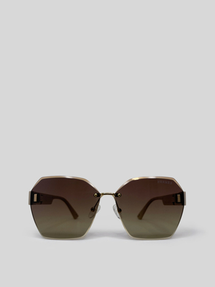 Очки HERMES без оправы с большими линзами