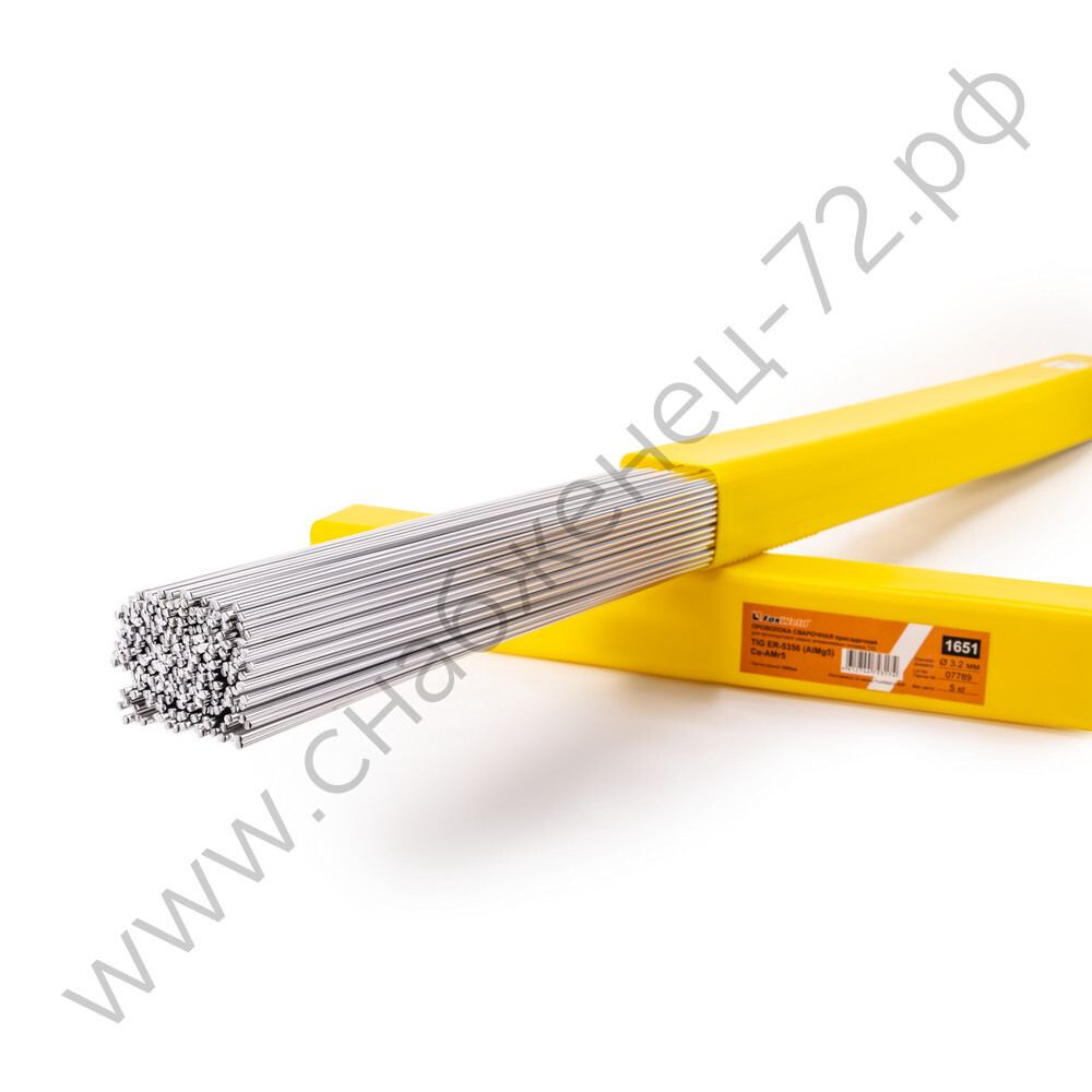FoxWeld Пруток алюминиевый АL Мg 5 (ER-5356) д.3,2х1000мм, 5кг (1 пачка, пр-во FoxWeld/КНР)